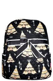 Quilted Backpack-IND2828/BK
